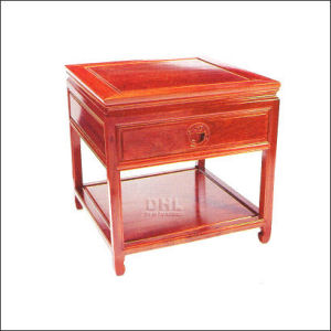 Rosewood Bedside cabinet in the natural Rosewood colour - Plain Design