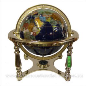 Atlas of the World Gemstone Globe (with integral compass)